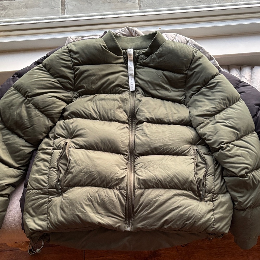 Lululemon Athletica Khaki Puffer Jacket